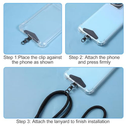 Sibba 4 PCS Phone Tether Tab Phone Lanyard Patch Pad for Most Smartphone