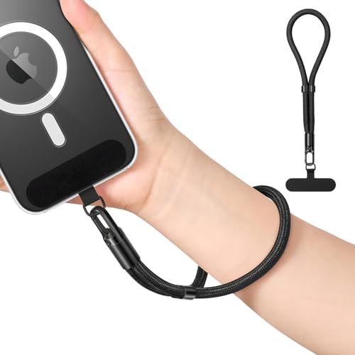 MoKo Phone Wrist Strap Anti-theft, Adjustable Phone Wrist Lanyard - color: Black