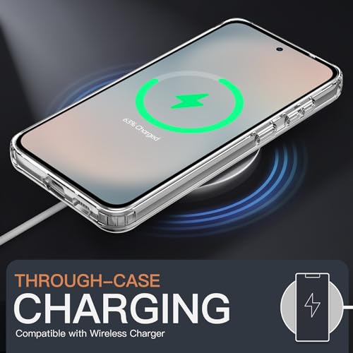 JETech Case for Samsung Galaxy S25 FE, Anti-Yellowing, Clear | Shockproof Protection, Scratch Resistant Hard PC Back, Durable Transparent TPU Bumper - color: Clear, size: Galaxy S25 FE