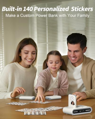 GOODaaa Portable Charger, 3-Pack 10000mAh Slim Power Bank Built in Cables - color: White