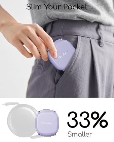 240W Retractable USB C Cable for Phones,3.3FT,Purple,3.3ft,2pack - color: Purple, size: 2Pack-3.3ft
