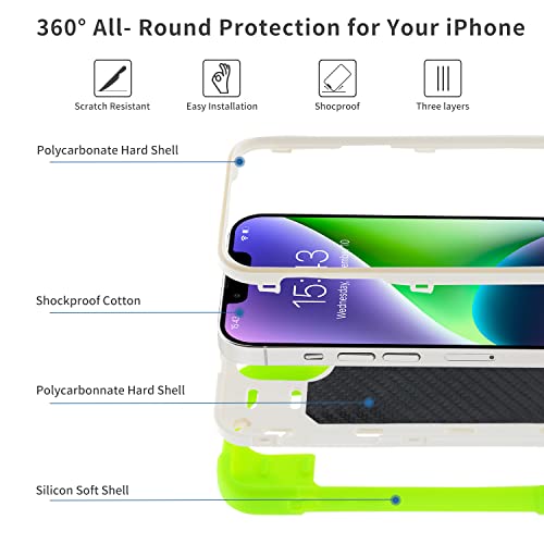 MARKILL Compatible with iPhone 14 Plus Case 6.7 Inch with 360 Degree Rotate Ring Stand, Military Grade Drop Protection Full Body Rugged Heavy Duty Protective Cover for iPhone 14 Plus - color: Guava, size: iPhone 14 Plus 6.7"