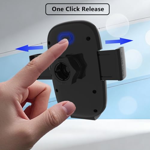 Universal Car Phone Holder Adjustable for Windshield, Black