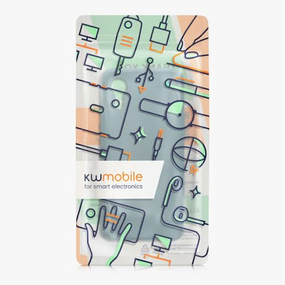 kwmobile Case Compatible with Samsung Galaxy Xcover7 Case - Soft Slim Protective TPU Silicone Cover - Antique Stone - color: Antique Stone