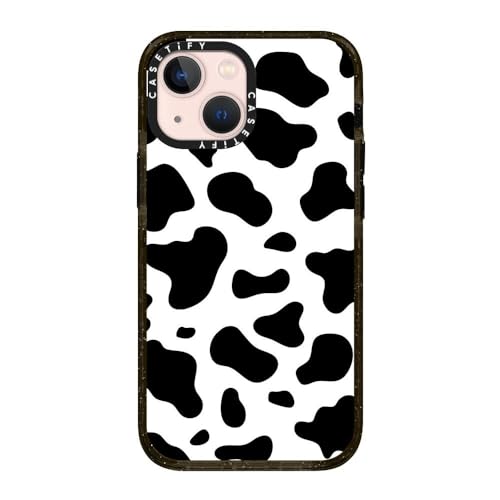 CASETiFY for iPhone 13 Mini Case - Impact Cow Print | Slim Fit | 6.6 ft. Drop Protection | COW PRINT | Black - color: COW PRINT, size: Iphone 13 Mini (5.4")