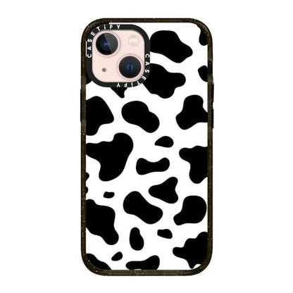 CASETiFY for iPhone 13 Mini Case - Impact Cow Print | Slim Fit | 6.6 ft. Drop Protection | COW PRINT | Black - color: COW PRINT, size: Iphone 13 Mini (5.4")