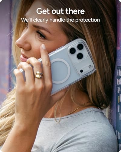 ZAGG Crystal Palace Case for iPhone 17 Pro - Clear, Drop Protection (13ft/4m), ClearGuard Anti‑Yellowing & Scratch‑Resistant, MagSafe & Wireless Charging Compatible - size: iPhone 17 Pro, style: With Magsafe