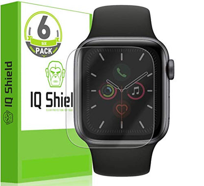 IQShield 6 Pack for Apple Watch Series 6/5/4/ SE 3 40mm Screen Protector, Flexible TPU, Self-Healing, Anti-Scratch LiquidSkin Film
