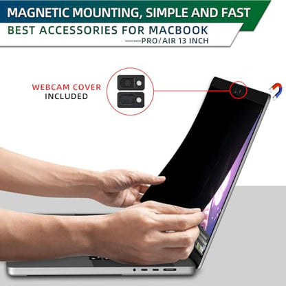 STARY Magnetic Privacy Screen for MacBook Air 13.6/13 Inch(2022-2026,M2-M5) - size: Mac 13.6 Inch Air 2022-2026