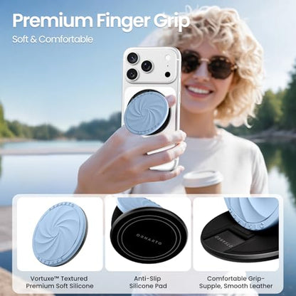 ORNARTO Vortuxe for MagSafe Phone Grip with Kickstand, Sky Whisper - color: Sky Whisper