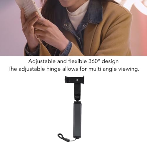 Yunseity Phone Holder, Foldable 360° Adjustable Clamp Clip Mount Cell Phone Stand for Desk Pole Table, Pipe, Pen, Treadmill, Pole Mounted Desk Stand for Table Bedside (Dark Gray) - color: Dark Gray