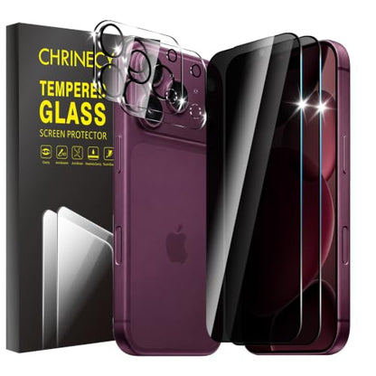 Privacy Screen Protector for iPhone 18 Pro - size: iPhone 18 Pro 2+2PCS