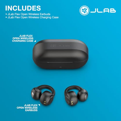 JLab, Flex, Open Ear Earbuds, Clip On Wireless Bluetooth Earbuds, Open Ear Headphones, Black - color: Black