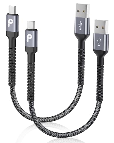 USB C Cable Fast Charging, 2Pack 1FT USB A to USB C Charge Cable Short - color: Grey, size: 1FT, style: USB A to USB C