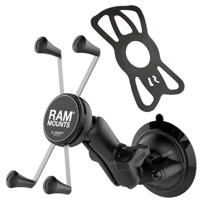 RAM MOUNTS X-Grip Large Phone Mount with Medium Arm Twist-Lock Suction Cup - style: Medium Arm