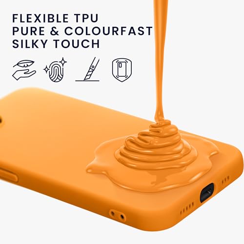 kwmobile Case Compatible with Apple iPhone 17e / iPhone 16e Case - Soft Slim Protective TPU Silicone Cover - Fruity Orange - color: Fruity Orange