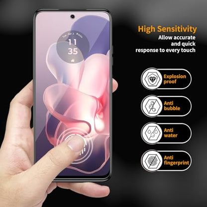 3 Pack for Motorola Moto G Power 5G (2024) [Not Fit for 2020-2023 Version] Tempered Glass Screen Protector, Scratch-Proof, Bubble-Free,HD Transparent, 9H Hardness,Bubble Free,Case Friendly - size: Moto G Power 5G 2024 (3 Pack)