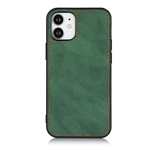 iCoverCase for iPhone 12 Mini Wallet Case with Card Holder and Wrist Strap, PU Leather Kickstand Card Slots Zipper Pocket Magnetic [Detachable] Flip Cover Case 5.4 Inch (Green) - color: Green
