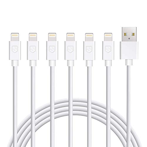 iPhone Charger 6Pack 3FT USB Lightning Cable Charging Cord Compatible with iPhone 14/13/12/12Pro/12ProMax/11/11Pro/11Pro MAX/XS/XS MAX/XR/X/8/8Plus/7/7Plus and More