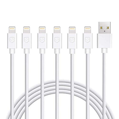 iPhone Charger 6Pack 3FT USB Lightning Cable Charging Cord Compatible with iPhone 14/13/12/12Pro/12ProMax/11/11Pro/11Pro MAX/XS/XS MAX/XR/X/8/8Plus/7/7Plus and More