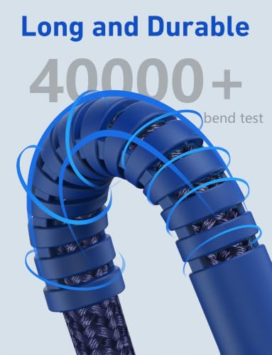 USBC Cable 6FT, Long USB C to USB C Cable 60W Fast Charging, 2Pack-Blue - color: Blue, size: 6FT, style: USB C to USB C