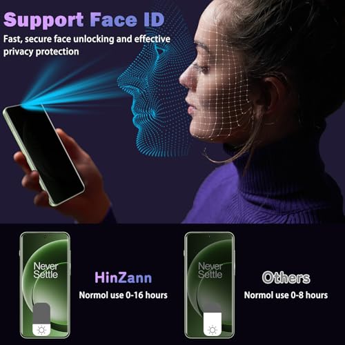 For One Plus 15R 5G Privacy Screen Protector (2 Pack) - size: One Plus 15R 5G 2P