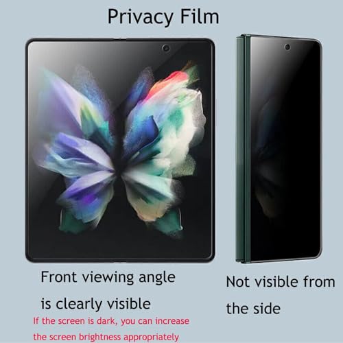 Privacy Screen Protector for Samsung Galaxy Z Fold6 / Fold 6 5G, [Anti-Spy] High-sensitivity Soft Hydrogel Film [Not Tempered Glass]