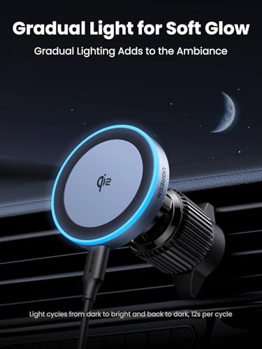 UGREEN Qi2 15W Magnetic Wireless Car Charger Mount - size: 15W