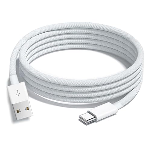 10FT iPhone 15/16/16E/17E Woven USB C Cable for iPhone 17/16/15 Pro Max, Plus,iPad 10th Gen,iPad Pro 12.9/11,iPad Air 5/4th,Mini 6th, AirPods Pro 2nd/3rd gen USB A to USB C Long CarPlay Charger Cord - size: 10FT, style: USB A to USB C