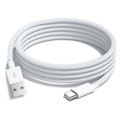 10FT iPhone 15/16/16E/17E Woven USB C Cable for iPhone 17/16/15 Pro Max, Plus,iPad 10th Gen,iPad Pro 12.9/11,iPad Air 5/4th,Mini 6th, AirPods Pro 2nd/3rd gen USB A to USB C Long CarPlay Charger Cord - size: 10FT, style: USB A to USB C
