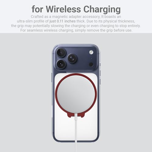 Grat 4 for Magsafe Magnetic Phone Grip Stand, Black - color: Black