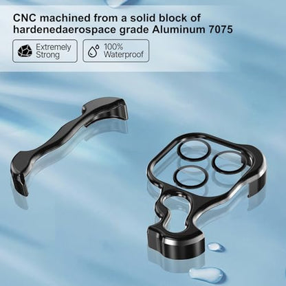 Frameless Phone Case Crafted for iPhone 13 Pro Black - color: Aluminum Black, size: iPhone 13 Pro