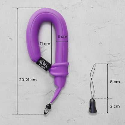 Waterproof Phone & Camera Float Wrist Strap for Underwater | Waterproof Float Strap Compatible with GoPro Hero 13, Insta360 X4, DJI Action 5 Pro, iPhone, OM System TG-7 & Kodak WPZ2 - color: Purple Vibe