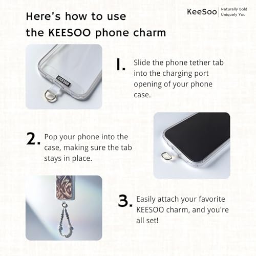 Elegance of the Sea: Pearl & Crystal Original Design Phone Charm with 2 Tether Tabs – Stylish, Durable, and Hands-Free Phone Chain – Compatible with iPhone, Samsung, Pixel & More - color: 06 Elegance of the Sea: Pearl & Crystal
