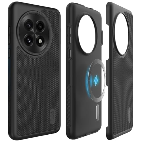 TUDIA MergeGrip [Magsafe Compatible] for OnePlus 13 Case 5G (2025) - [Military Grade Drop Tested] Dual Layer Shockproof Slim Heavy Duty Tough Cover Phone Cases - Black - color: Black, size: Magsafe Compatible