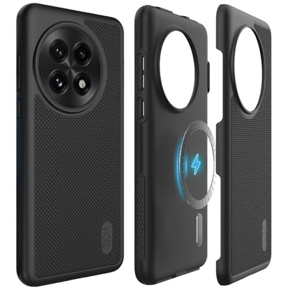 TUDIA MergeGrip [Magsafe Compatible] for OnePlus 13 Case 5G (2025) - [Military Grade Drop Tested] Dual Layer Shockproof Slim Heavy Duty Tough Cover Phone Cases - Black - color: Black, size: Magsafe Compatible