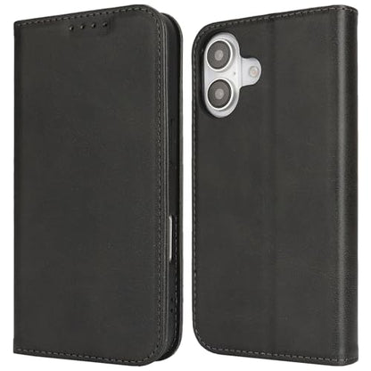 Wallet Case for iPhone 16,Premium PU Leather Flip Folio Case with Card Slot,Stand Holder and Magnetic Closure TPU Shockproof Interior Protective Case,6.1 Inch,Black | Premium PU Leather, Flip Folio Purse Case, with Card Slot, Stand Holder,Magnetic Closure