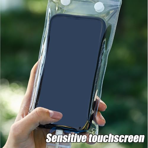 Cycling Waterproof Phone Bag Rain Protection Sandproof Clear | Waterproof Phone Pouch Cycling for Kayaking Boating Travel Men Women Food Delivery Riders
