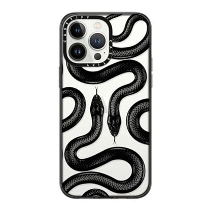 CASETiFY for iPhone 14 Pro Max Case - Compact | Lightweight | 4ft. 2x Military Grade Drop Protection | Black Kingsnake | Black - color: Black Kingsnake, size: Iphone 14 Pro Max (6.7")