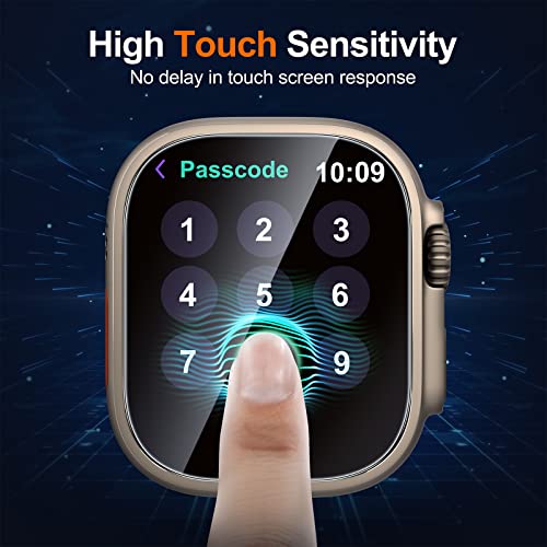 UniqueMe 4 Pack for Apple Watch Ultra 3/2 Ultra 49mm Screen Protector - size: 49mm