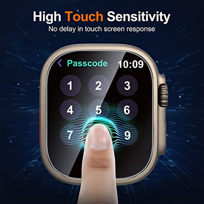 UniqueMe 4 Pack for Apple Watch Ultra 3/2 Ultra 49mm Screen Protector - size: 49mm