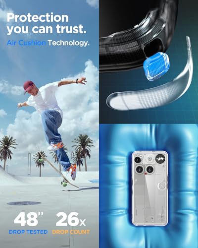 Spigen Ultra Hybrid Designed for Nothing Phone 3 Case (2025) [Anti-Yellowing] - Crystal Clear - color: Crystal Clear, size: Nothing Phone (3)