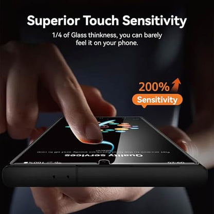 3+2+1 Pack Privacy Screen Protector Compatible for Samsung Galaxy S25 Ultra, Tempered Glass with Camera Lens Protector & Phone Case, Easy Install Frame, 9H Hardness, Bubble-Free, Anti-Spy 28° Viewing Angle, Full Coverage, Case Friendly - size: Galaxy S25