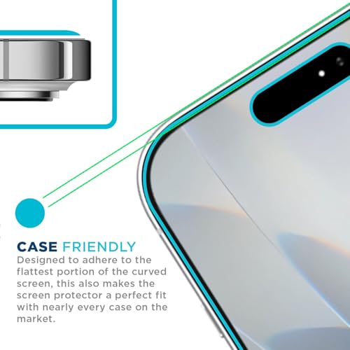 Tech Armor Privacy Glass for iPhone 17 Screen Protector, Ballistic 1-Pack