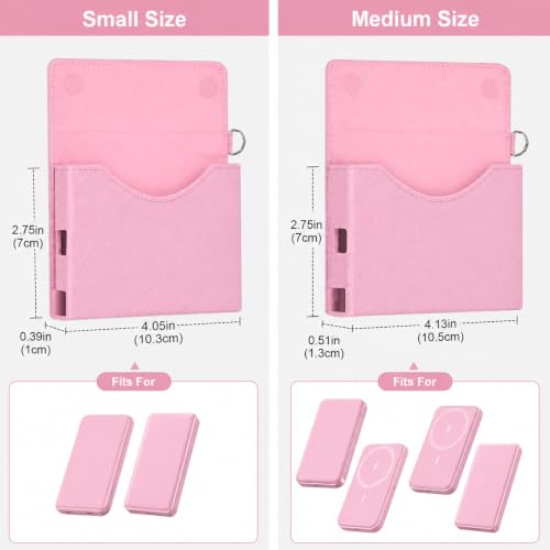 Power Bank Case for Anker Nano 5000mAh Magnetic Wireless Charging Battery - color: Mauve, size: 4.05*2.75*0.39inch