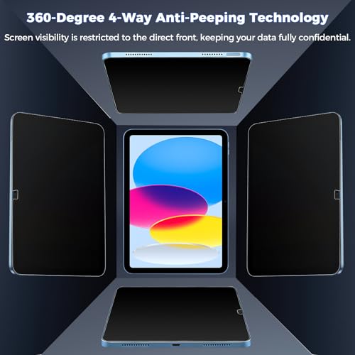 4-Way Magnetic Privacy Screen For iPad 11th Gen A16 - color: 360 Magentic Privacy Screen, size: iPad 11th Gen(A16) 11"