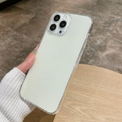 Clear Case for iPhone 12 pro case.Soft Phone Cover Slim Light Full Protection Shockproof (Clear, 12 pro) - size: 12 pro