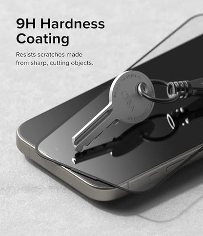 Ringke for iPhone 15 Pro Max Screen Protector [Easy Slide, 2 Pack]