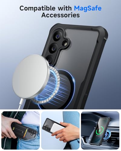 seacosmo Magnetic for Samsung Galaxy S26 Case with Privacy Screen, Black - size: Galaxy S26 Case