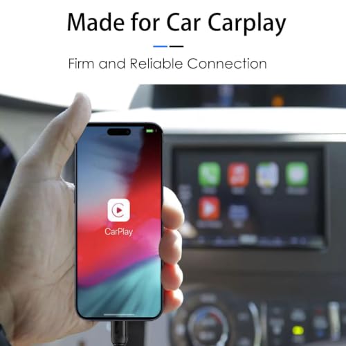 63W Car Charger USB C Super Fast Charging for iPhone Air/17/17 Pro/17 Pro Max/17e/16/16Pro/16e/15/15Pro/iPad Pro 13/12.9/11/Air/Mini Dual Port 12V Cigarette Lighter Adapter Plug+Carplay Cable 3ft 4ft